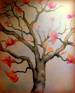 Tree Painted on Wall in 10 Reasons to Hire a Redwood City Painting Contractor