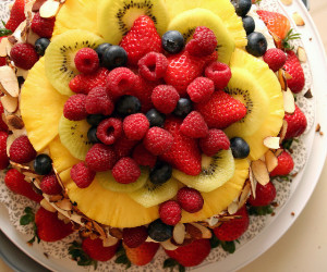 Cake with Fruits in Paint Like A Pro