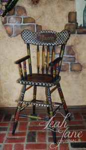 Hand Painted Chair in Painting Old Furniture With Repainting