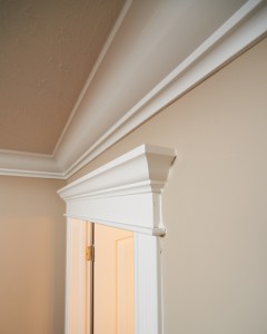 Beautifully finished crown molding in Painting Trim